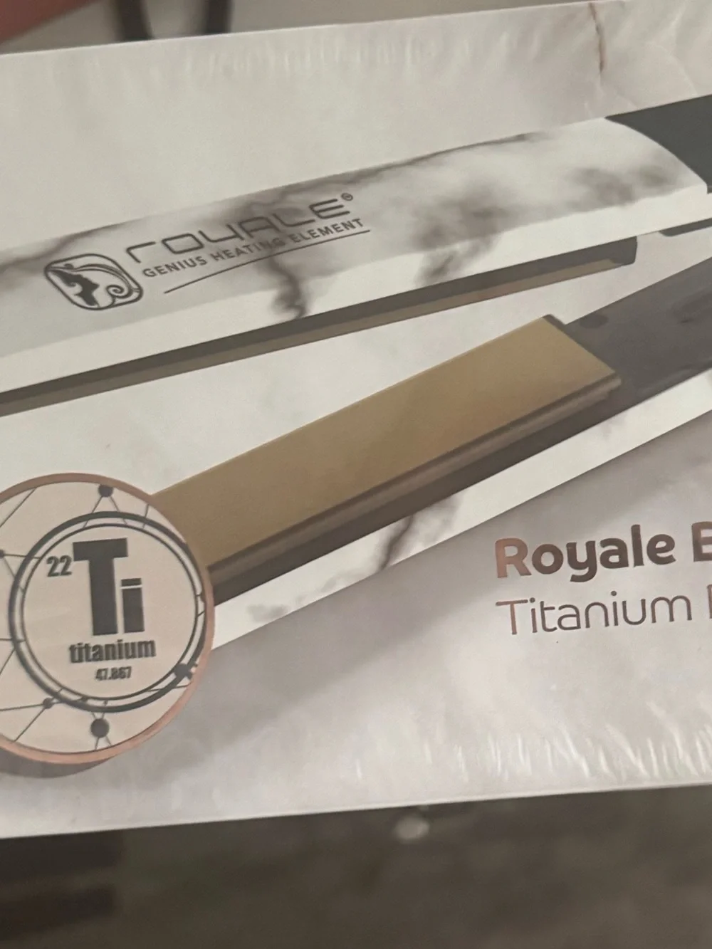 Royale Brilliance Touch Collection Titanium Plate Cool-Tip Hair Straightener NIB